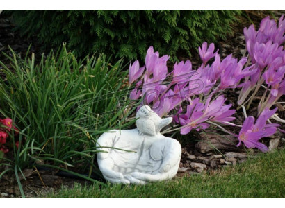 Statua di design per l'abbellimento del giardino con statuette e statue per uccelli abbeveratoio.