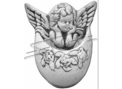 Rilievo murale lastra di pietra immagine angelo azteco rilievo in pietra ricostituita parete.