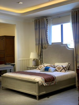 Letto Letto matrimoniale Camera da letto Design Letti Moderni Imbottiti Legno Tessile Mobili Nuovi