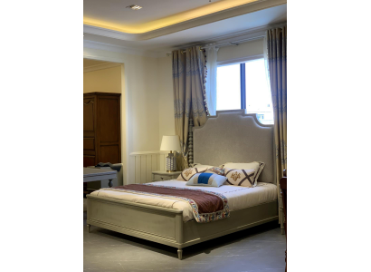 Letto Letto matrimoniale Camera da letto Design Letti Moderni Imbottiti Legno Tessile Mobili Nuovi