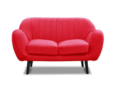 Divano 2 posti Design Divani moderni Imbottiti in tessuto Sedile in pelle a due posti Nuovo