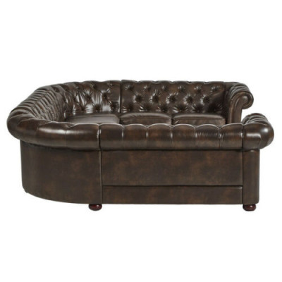 XXL grande divano Chesterfield soggiorno divano angolare a forma di U nuovo.