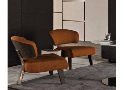 Design Poltrona Divano Sofa Relax Tessuto Lusso Lounge Club TV Posti a Sedere