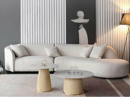 Divano a L Divano Salotto Relax Seduta Design Divano Lounge Divani Tessile Nuovo