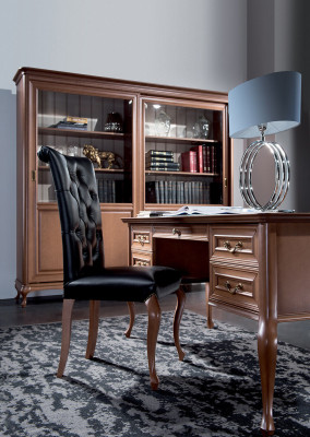 Libreria Scaffale Credenza Mobili classici Mensole Legno Vetrina Armadio