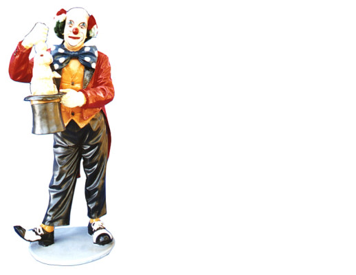Design Pagliaccio Mago Figura Statua Scultura Figure Sculture Decorazione Decoro 5027