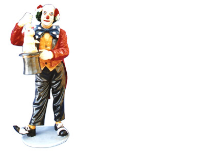 Design Pagliaccio Mago Figura Statua Scultura Figure Sculture Decorazione Decoro 5027