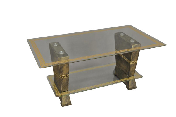 Design Medusa Tavolino in vetro Tavolo Tavolini Tavolini da salotto Classico XXL Nuovo