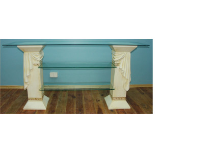 Design Vetrina Scaffale di Vetro Colonna Armadio Vetrine Scaffali Armadio Soggiorno 1856