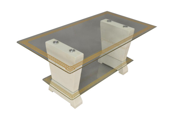 Design Medusa Tavolino in vetro Tavolo Tavolini Tavolini da salotto Classico XXL Nuovo