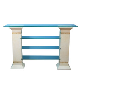 Design Vetrina Scaffale Colonna in Vetro Armadio Vetrine Scaffali Armadio Soggiorno 1865