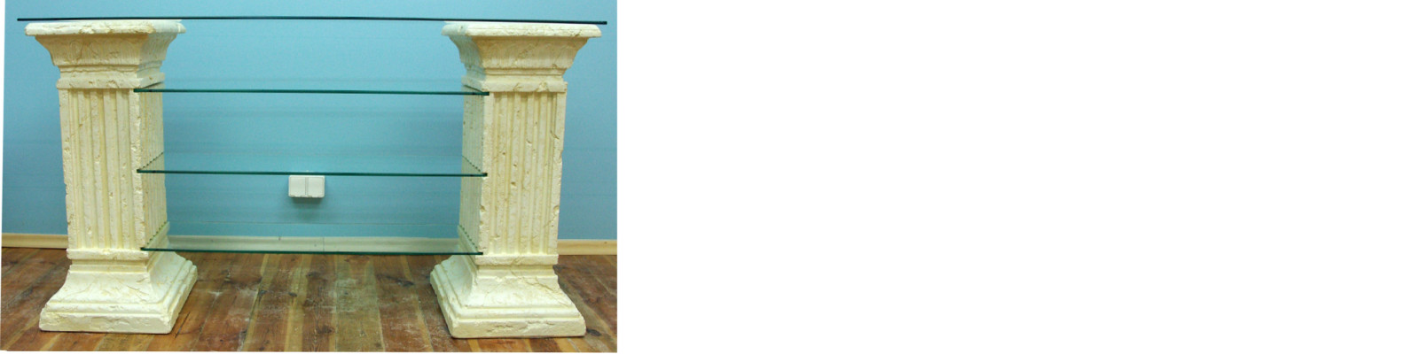 Design Vetrina Scaffale di Vetro Colonna Armadio Vetrine Scaffali Armadio Soggiorno 1849