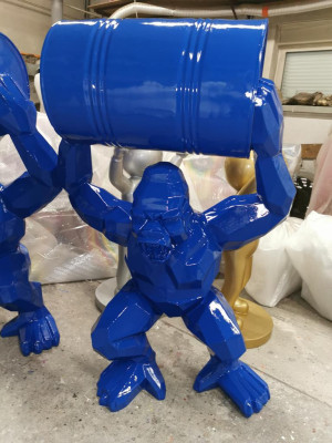 Statua decorativa decorativa Gorilla giardino nuovo designer figura statua figure moderne.