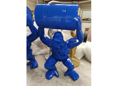 Statua decorativa decorativa Gorilla giardino nuovo designer figura statua figure moderne.
