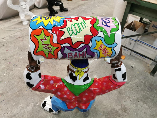 Statua decorativa scimmia da giardino nuova, statua di figura moderna di designer.