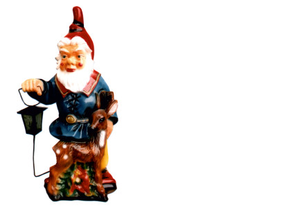 Design Gnome Giardino Lanterna Figura Statua Scultura Figure Sculture Nuovo 8836