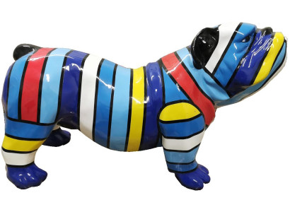 Astratta decorazione fai-da-te di pesce cane a mano per la decorazione della casa - sculture, statue, figure