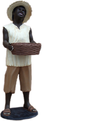 Design figura cubana statua scultura figure sculture decorazione deco 7070 nuovo.
