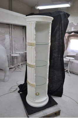 Vetrina Bar Angolare Mensola in Vetro Anfora Vaso Vaso da Pavimento Colonna Armadio Vetrine Mensole