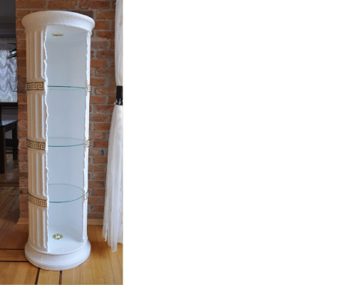 Design Vetrina Vetrina Colonna in vetro Colonna in vetro Scaffali da bar Mobili da soggiorno 1882 Nuovo