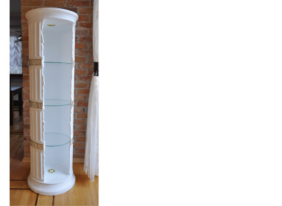 Design Vetrina Vetrina Colonna in vetro Colonna in vetro Scaffali da bar Mobili da soggiorno 1882 Nuovo