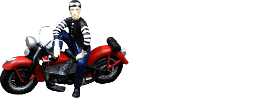 Disegno motociclista figura statua scultura figurine sculture decorazione 5687