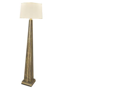 Design lampada da terra, lampada da pavimento del designer, lampada paralume a piramide Design 6910 Nuovo.