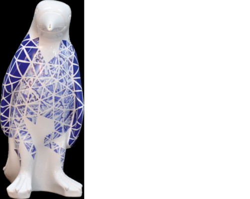 Design Pinguino Figura Statua Scultura Figure Sculture Decorazione Decoro 3076 Nuovo