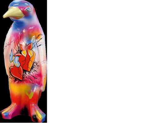 XXL 67 cm Figura Designer Fatto a Mano Dipinta Figure Scultura Sculture Statua Nuova