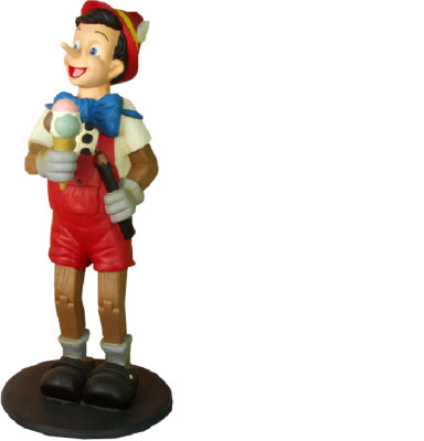 Disegno statua scultura Pinocchio figura statue sculture decorazione decorativa 5644.