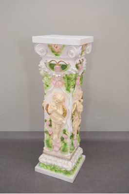 Colonna design con Amoretto 100 cm Figure Colonne Base Fiori Supporto Statua Nuova