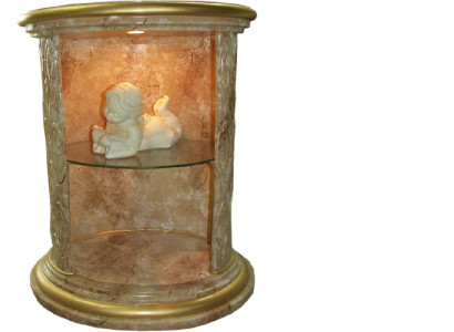 Vetrina Design Colonna Armadio Vetrine Scaffale Illuminato Colonna Statua