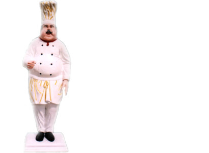 Ristorante Cuoco Statua Scultura Figure Sculture Decorazione Decoro 213cm