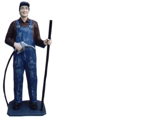 Design Stati Uniti Distributore di Benzina Statua Scultura Figure Statue Sculture Decorazione Decoro