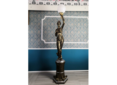 Designer XXL Grande Statua Lampada Lampada da terra Lampada da terra Luci Lampada 227cm