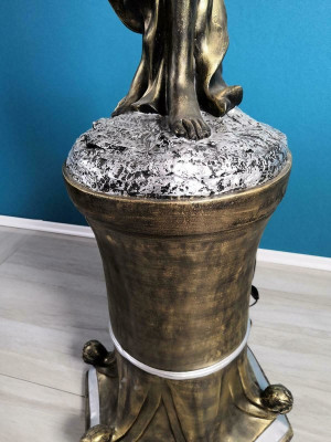 Designer XXL Grande Statua Lampada Lampada da terra Lampada da terra Luci Lampada 227cm