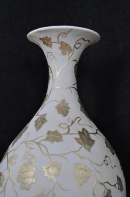 Design Fiori Vaso Decorativo XXL Vaso Vasi Fatto a Mano Kelch Trofeo 0856