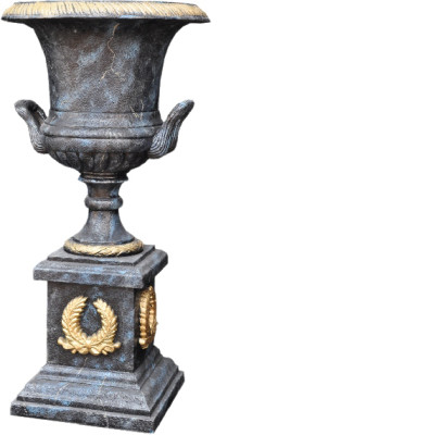 Vaso XXL Decorazione da Tavolo Vaso Stile Antico Scultura Figura Calice Roma 0877