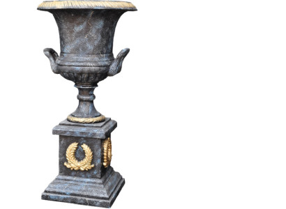 Vaso XXL Decorazione da Tavolo Vaso Stile Antico Scultura Figura Calice Roma 0877