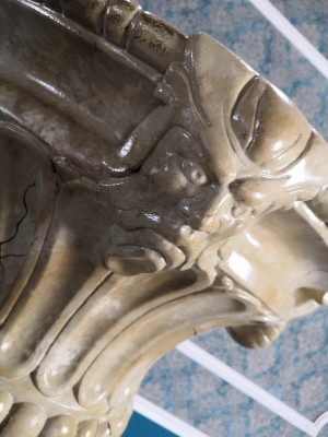 XXL Vaso Decorazione da Tavolo Vasi Decorativi 69cm Stile Antico Scultura Figura Calice Roma