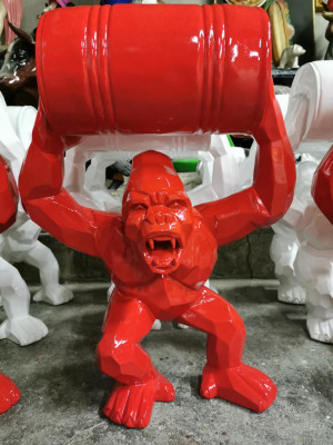 Statua decorativa decorativa Gorilla giardino nuovo designer figura statua figure moderne.