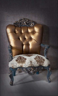 Mobili dell'epoca della fondazione Sofà classico con divanetto capitonné Chesterfield 3+1+ Tavolo