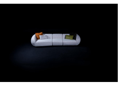 Divano grigio di lusso a cinque posti soggiorno divani designer imbottiti