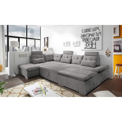 Divano a forma di L a tre posti, divano componibile, divano letto, design imbottito