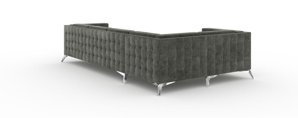 Divano angolare Chesterfield Divano Set di mobili imbottiti Divano Paesaggio abitativo Decorazione a forma di L
