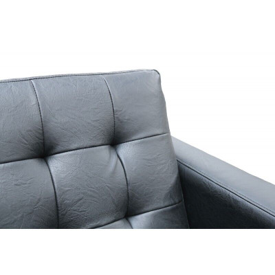 Design moderno Chesterfield Set divano divano imbottito in pelle 3+2 nuovi