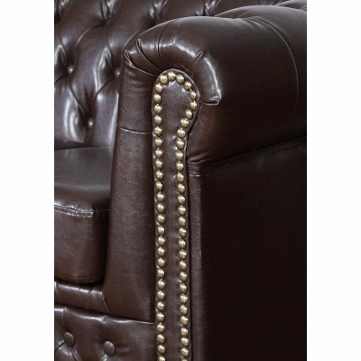 Chesterfield Set di divani divano 3+1+1 divano poltrona set divani divani Yorki nuovo