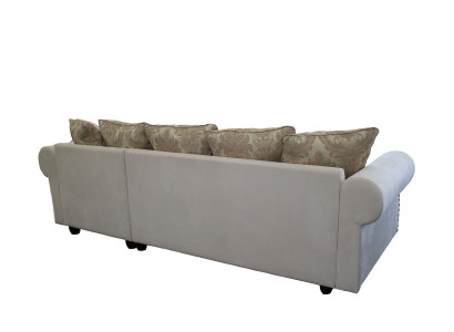 Design divano ad angolo Esk a forma di L, divani moderni, divano in pelle, decorazioni, divano paesaggistico.