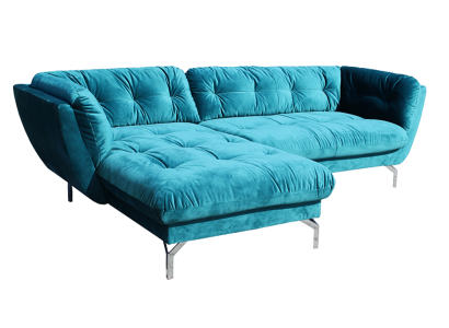 Divano ad angolo a forma di L Divano Divano Divano di design Imbottito Tessuto Nuovo Set angolare