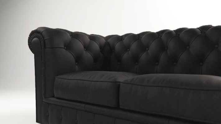 Divano design 3 posti Chesterfield divano imbottito divani divani a tre posti sedili